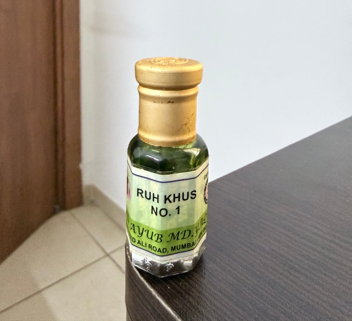 S Md Ayub Md Yaqub Ruh Khus No 1 (5ml / 6ml Remaining) – Pure Heritage Indian Vetiver (Partial Bottle / No Box) - Perfume Pundit