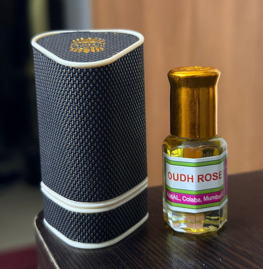 Ajmal Oud Rose Attar (6ml / Half Tola) – Original Bottle With Travel Box - Perfume Pundit