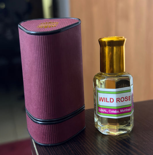 Ajmal Wild Rose Attar (12ml / 1 Tola) – Original Bottle With Travel Box - Perfume Pundit