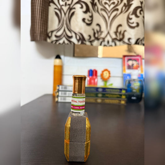 Attar: Ajmal Royal Touch Attar (3ml) – Premium Summer - Friendly Oud & Musk (With Original Box) - Perfume Pundit