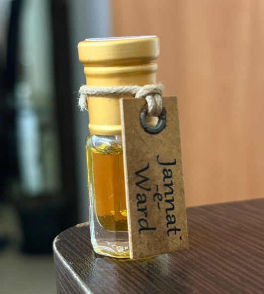 Jannat-e-Ward Attar by M L Ramnarain 3 ml – Rich Rose & Saffron Fragrance | Original Bottle - Perfume Pundit