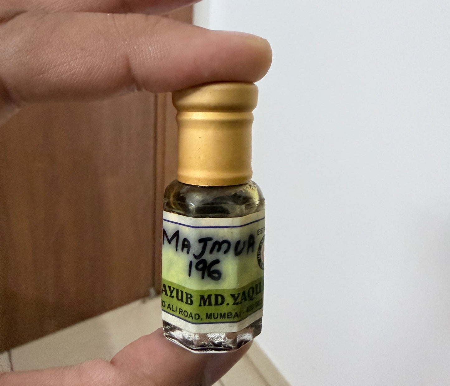 S Md Ayub Md Yaqub Majmua 196 Attar (6ml) – Old Original Bottle (No Box) - Perfume Pundit
